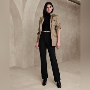 NWT! Banana Republic Black Crop Flare Everywhere Ponte Pant - Multiple